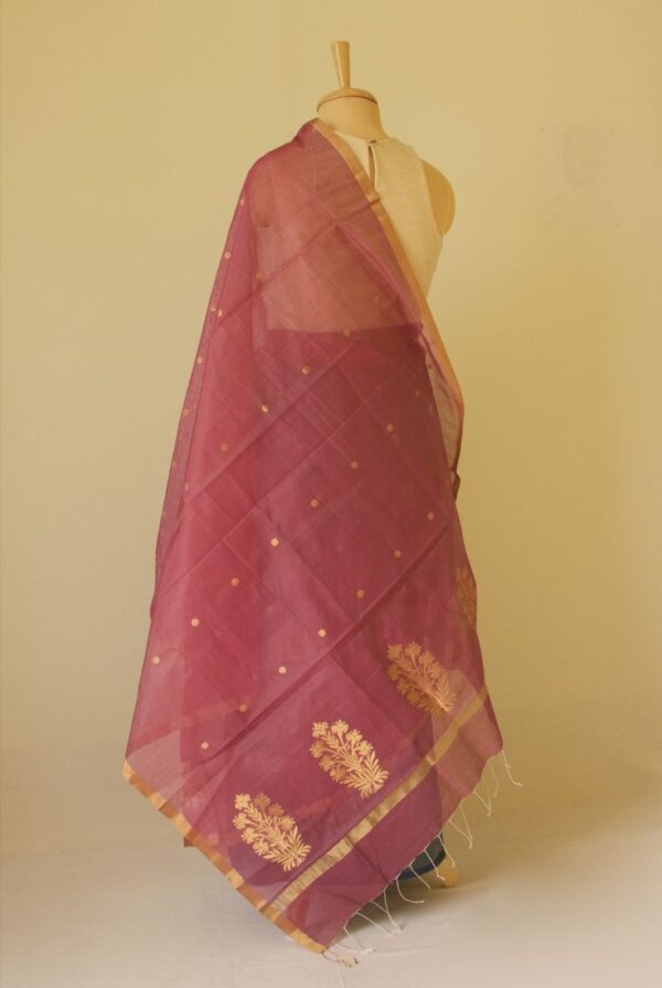 Chanderi Dupatta with Embroidery